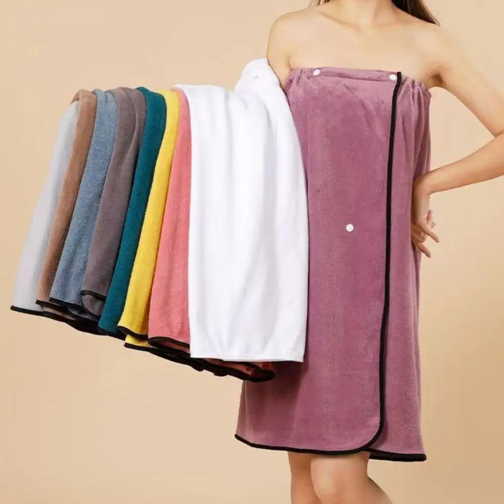 لوازم الحمام ستوكات سيدة البشكير الكرتون لينة التفاف دش تنورة مريحة غير ذرف حمام تنورة سيدة #2