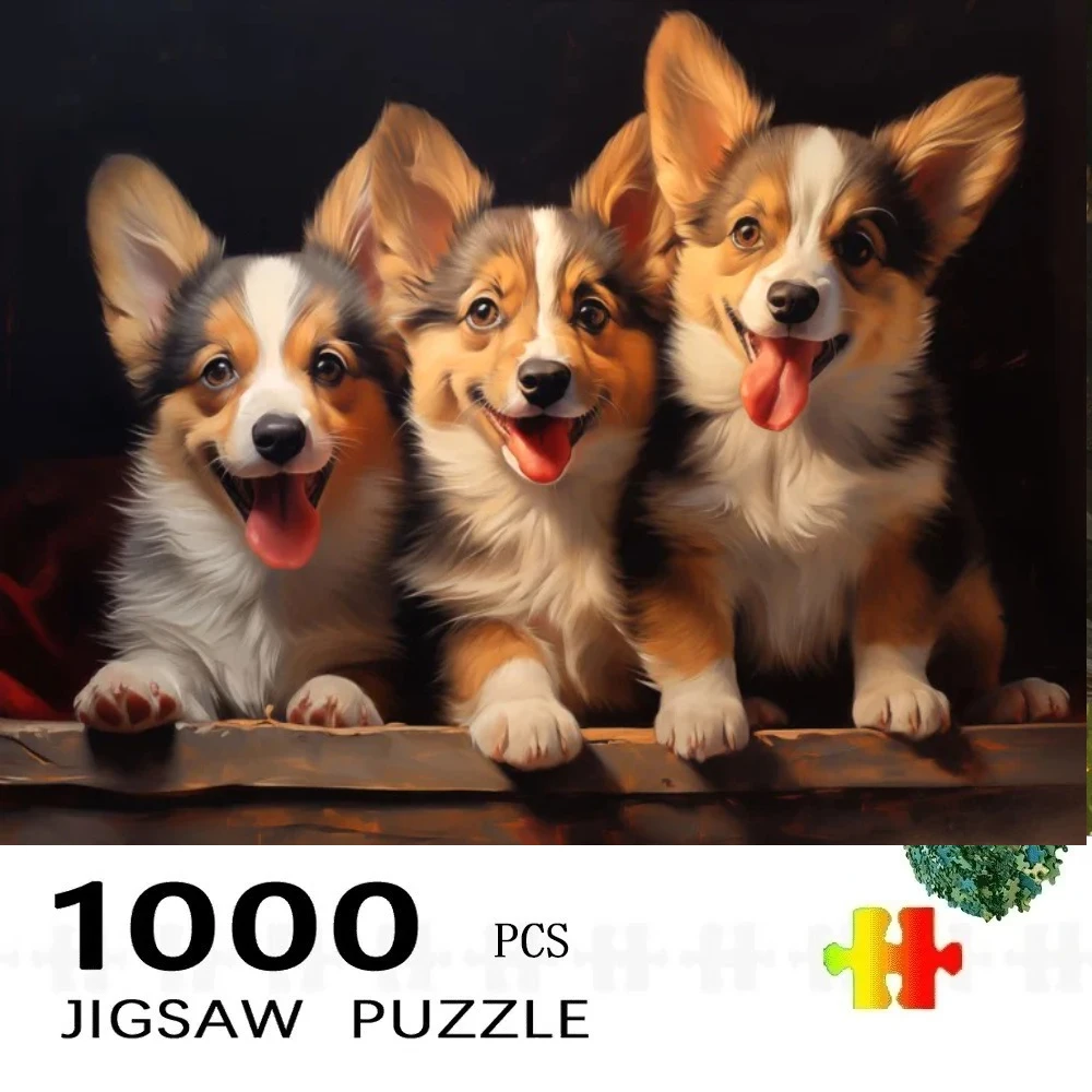 

500 PCS Jigsaw Puzzle, Welsh Corgi Puzzles, Perfect for DIY Creative Fun with Family,Gift ,teasing Toy