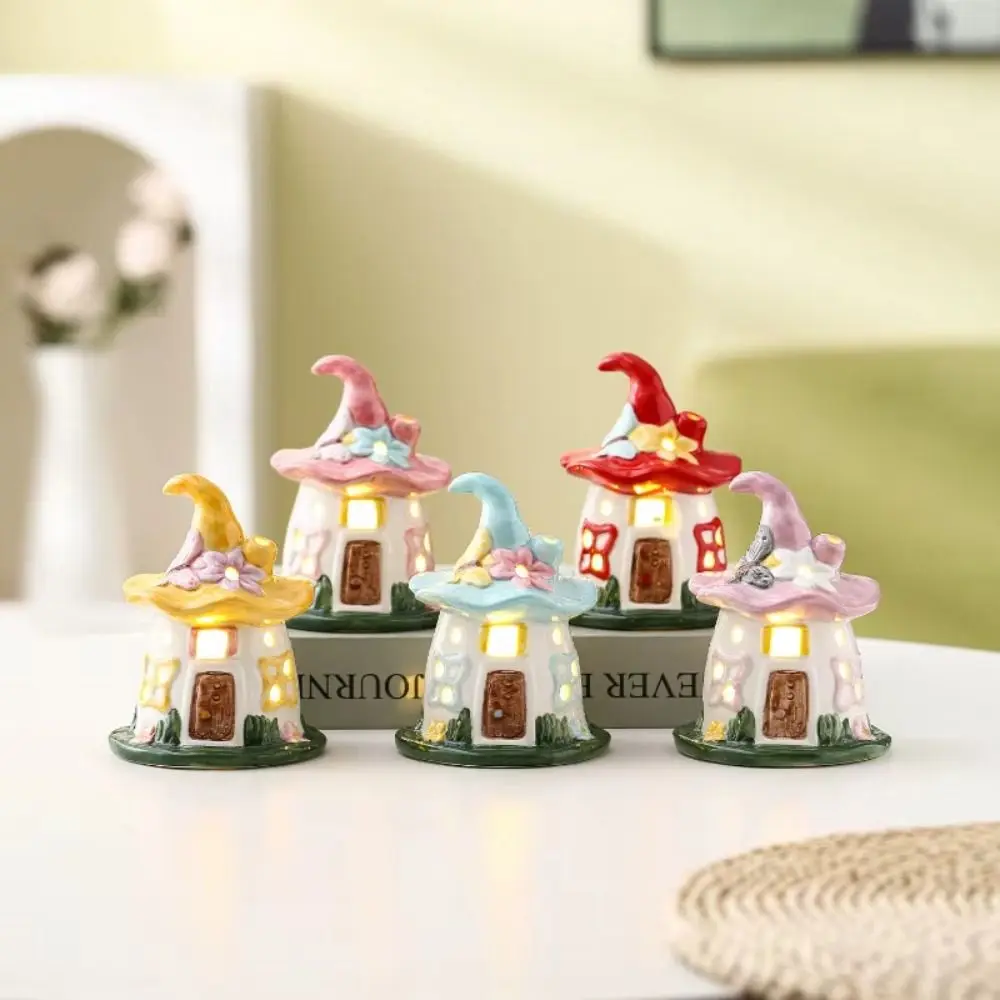 

Handmade Craft Magic House Night Light Hollowed Ornament Bedside Atmosphere Light Soft Lights Light Up Feature Cute Sleep Light