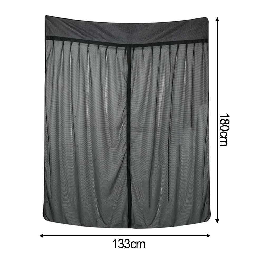 Car Insect Protection W130*H155cm Tailgate Sun Protection Net Magnetic Design Wide-open View 1mm Insect Protection Net