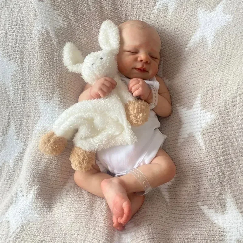 

Risbecko 19 inch Already Painted Finished Reborn Baby Doll - Handmade Reborn Preemie Baby Newborn Kids Toy Gift Girl Dolls