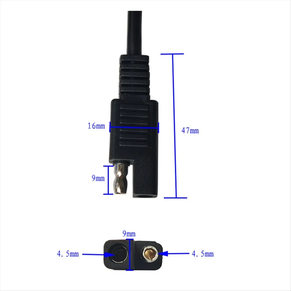 (A23G) SAE Power Automotive Connectors Cable 1 to 4 SAE Splitters Extension Cable