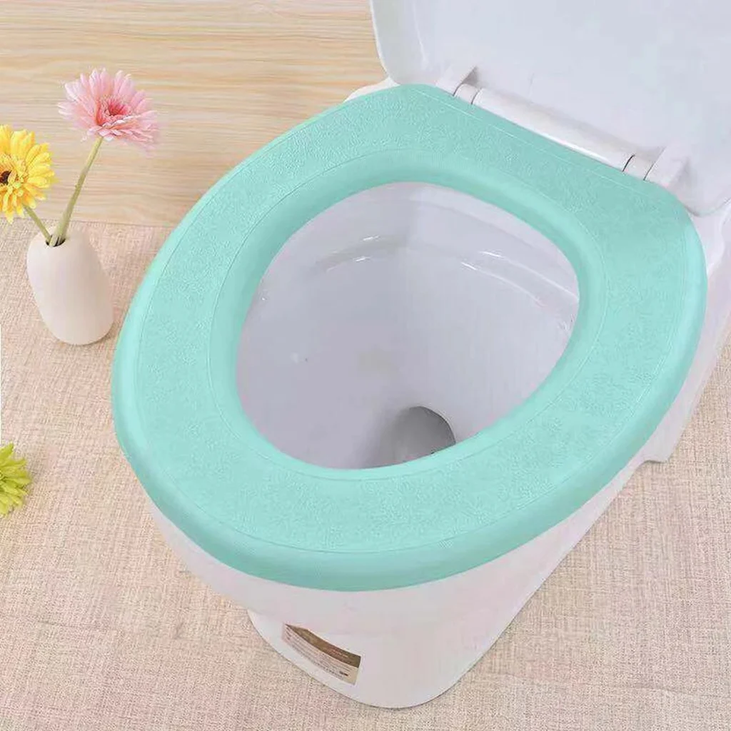 Waterproof Toilet Seat Covers for Bathroom Washable Closes Tool Mat Cushion O-shape Toilet Seat Bidet Toilet Cover Accessories