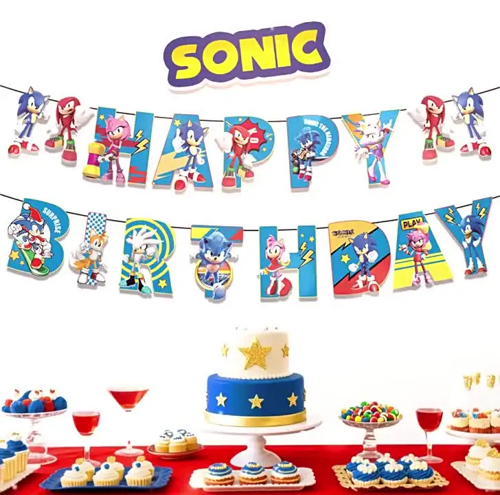 Kit Déco Anniversaire Soni 54 Pièces - Ballons, Cake Toppers, Bannière, Nappe Pour Fête D'Enfant 5 Ans