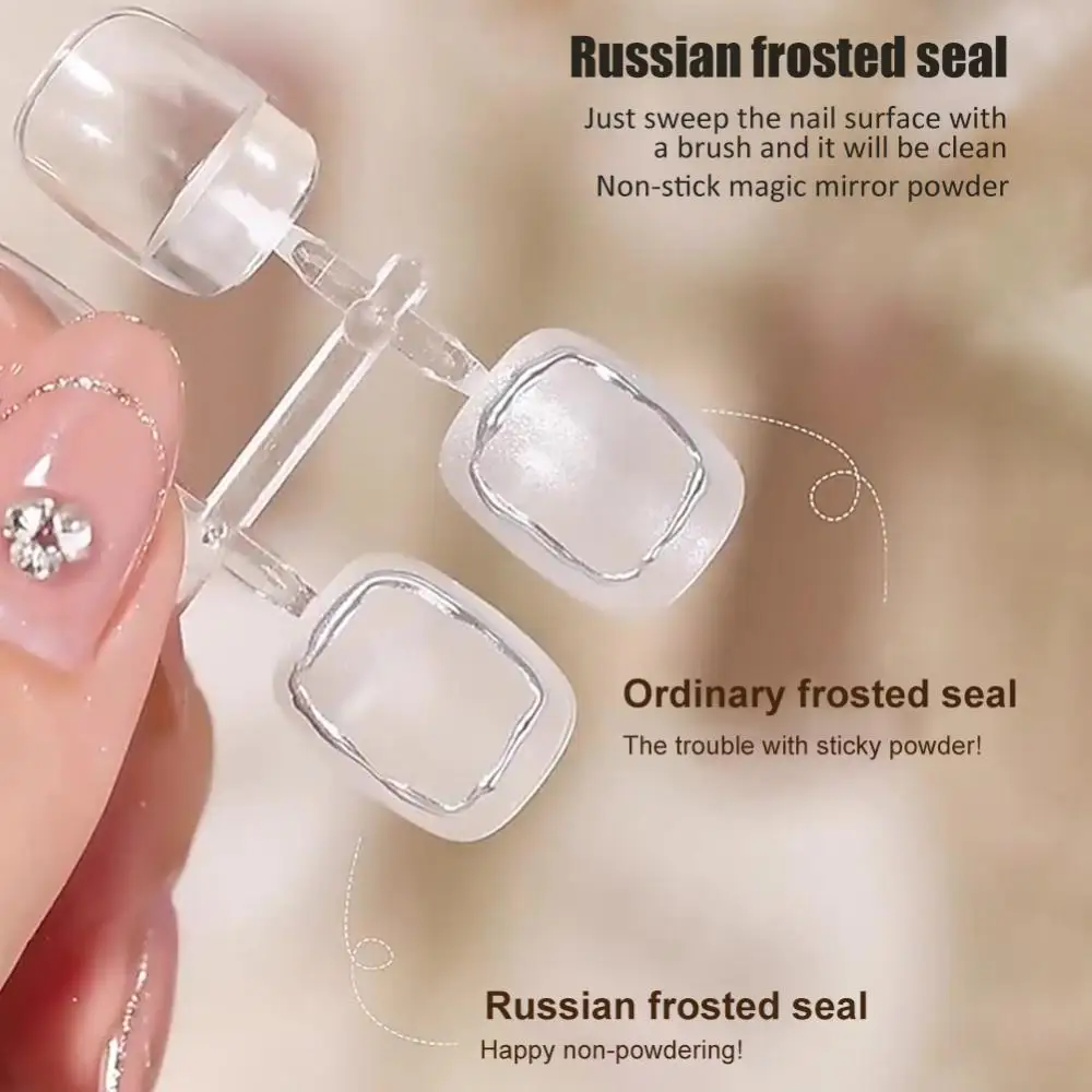 Russian-style Long-lasting Smooth Application Frosted Nail Gel Polish Frosted Coating Self-expression Nail Salon Alternative