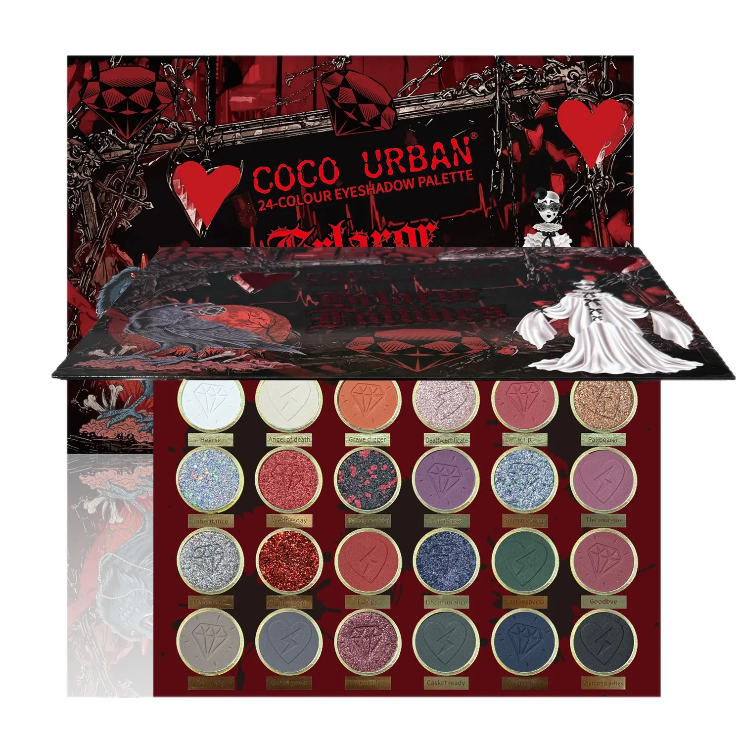 24-Color Dark Elf Eyeshadow Pa - Eyeshadow Glitter Pigment ulasan dan harga