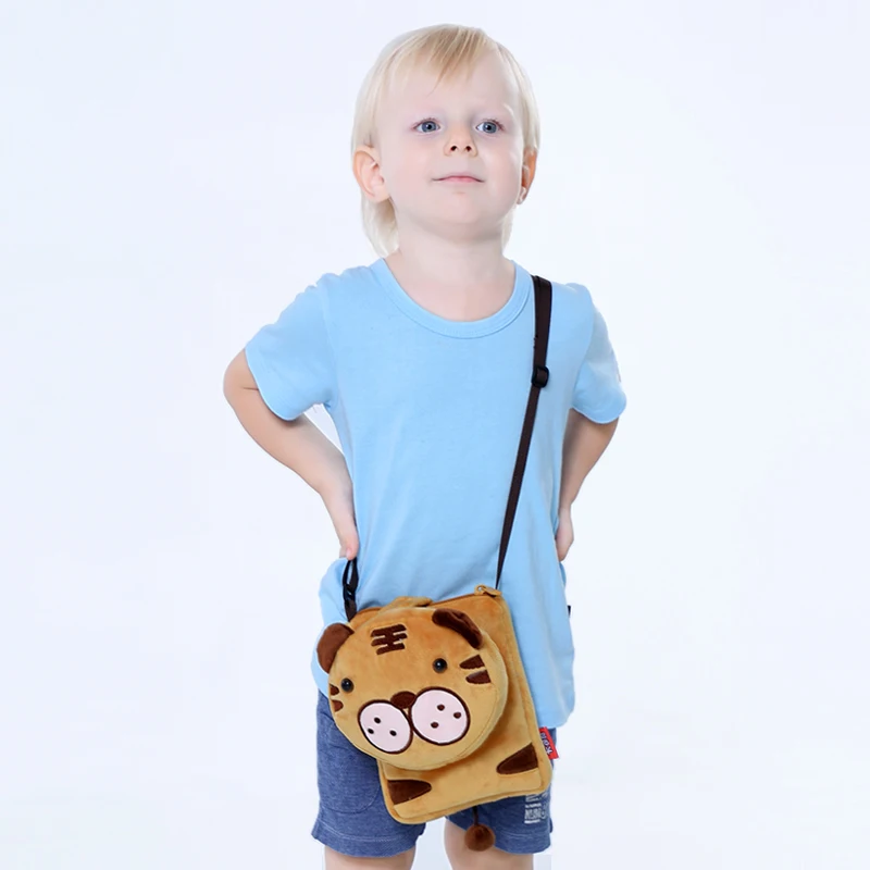 Mini tigre sacos de ombro para crianças meninos crossbody saco bonito macaco borboleta moedas bolsa sacos mão pequena bolsa mensageiro