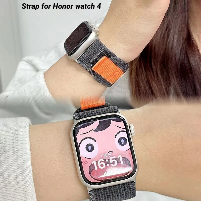 

Nylon Strap for Honor Watch 4 Correa Bracelet Sport Watchband for HONOR Watch4 Replacement Smartwatch Wristband Woman Man Band