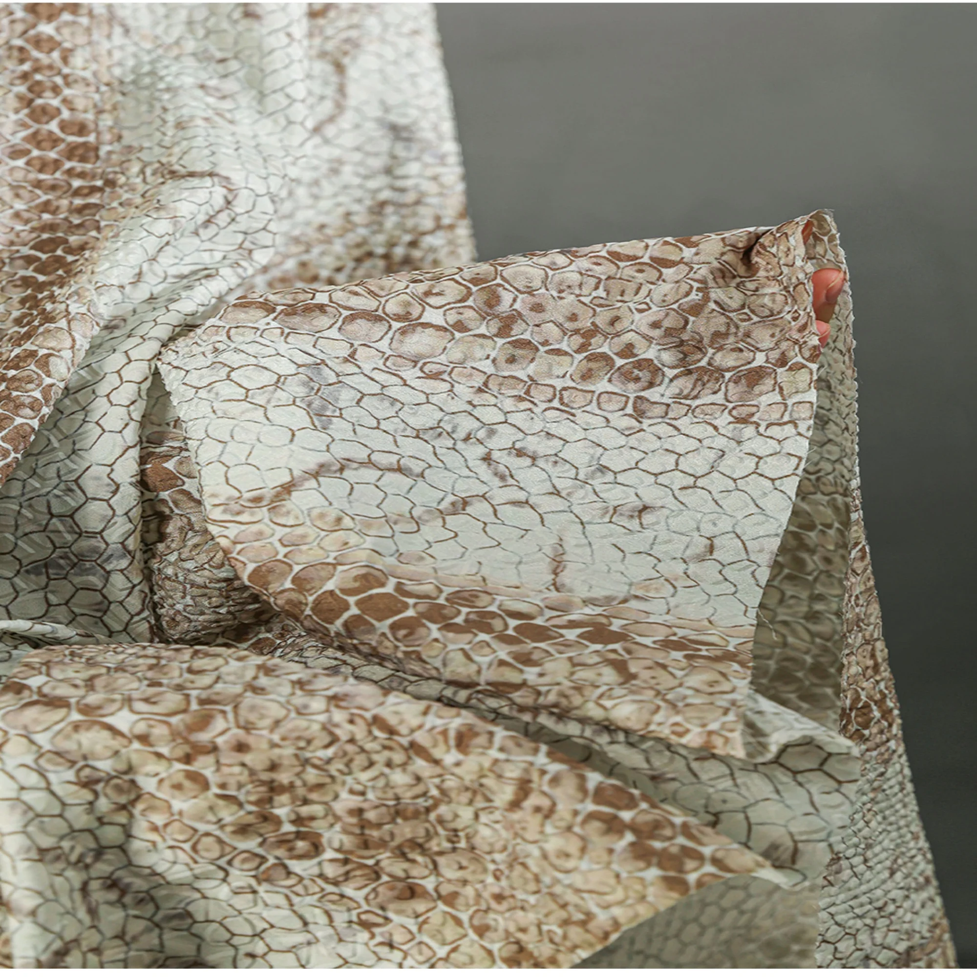 ผ้าพิมพ์ลายหนังงูสีน้ำตาล ขนาด - 3D Printing Material บทวิจารณ์และราคา