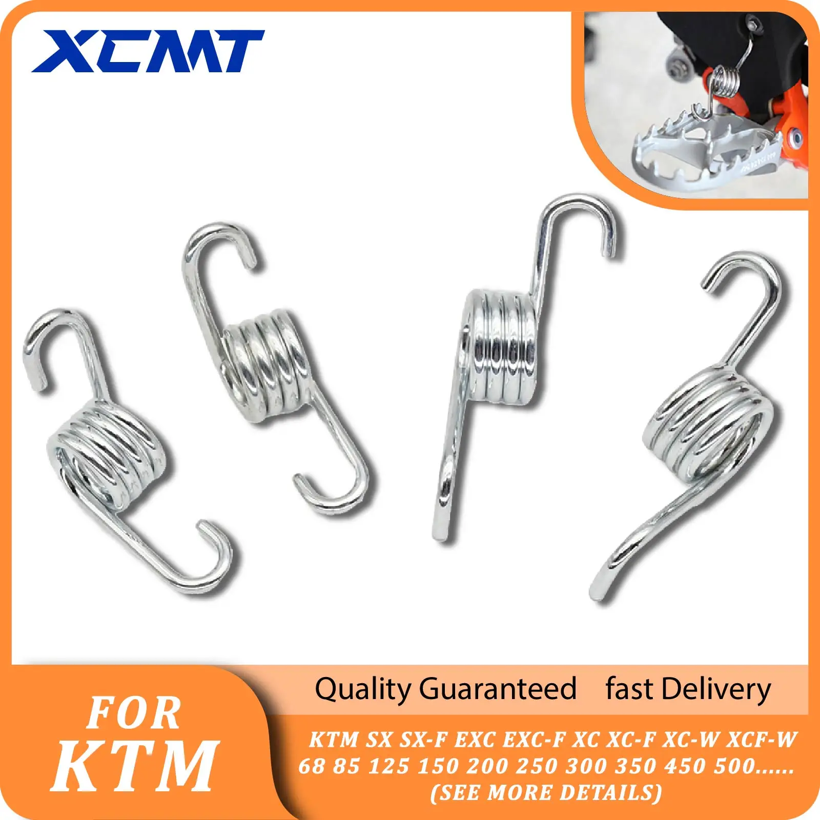 

Foot Rest Footpegs Pedals Spring For KTM SX SX-F EXC EXC-F XC XC-F XC-W XCF-W 68 85 125 150 200 250 300 350 450 500 1998-2023