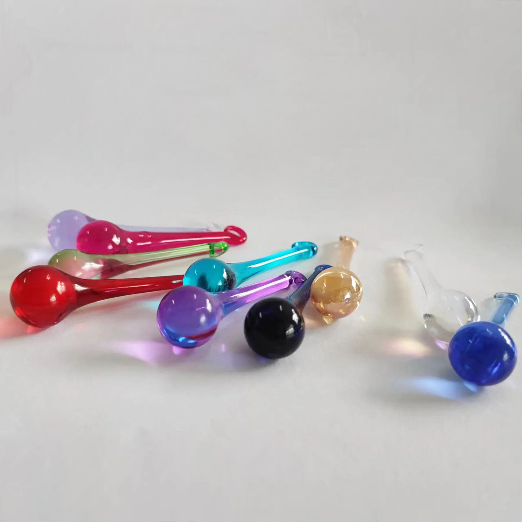 10pcs Hanging Crystal Teardrop Prisms - Multi-Color Rainbow Suncatcher, Christmas Tree & Window Decor, Gift with Chain Included