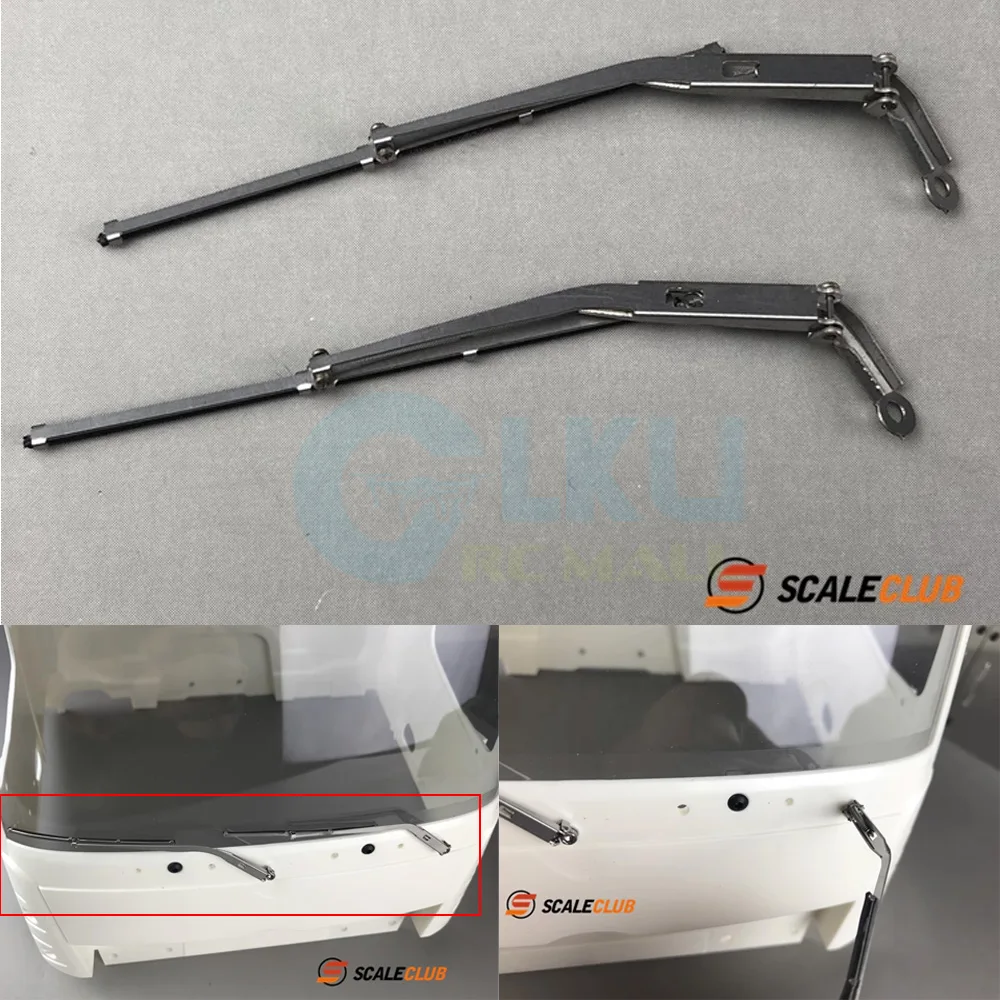 SCALECLUB YG-TY-1 1/14 Trailer Mud Truck 1/10 Climbing Car Drift Simulation Metal Wiper Parts for Remote Control Cars