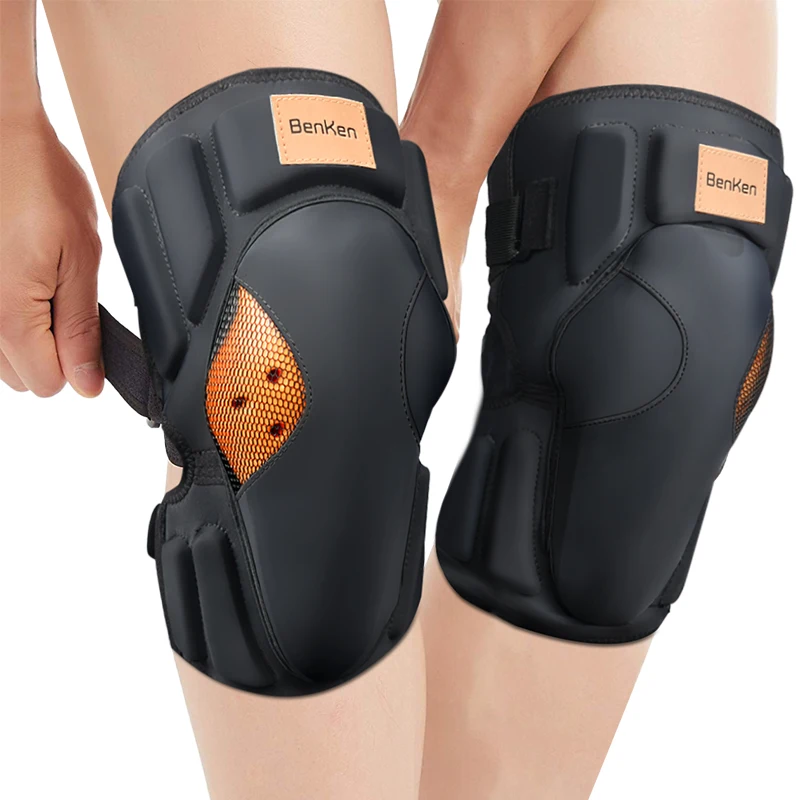 BenKen Knee Brace Elbow Pads Set Cycling Motorcycle Skiing Rodilleras Shock Absorption for Joint Security EVA Protection Gear