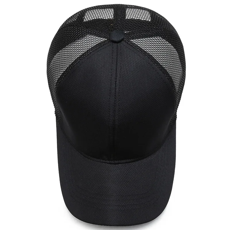 Outdoor Sports Baseball Cap Men Summer Breathable Mesh Visor Korean Version Light Plate Solid Color Hat Outdoor Leisure