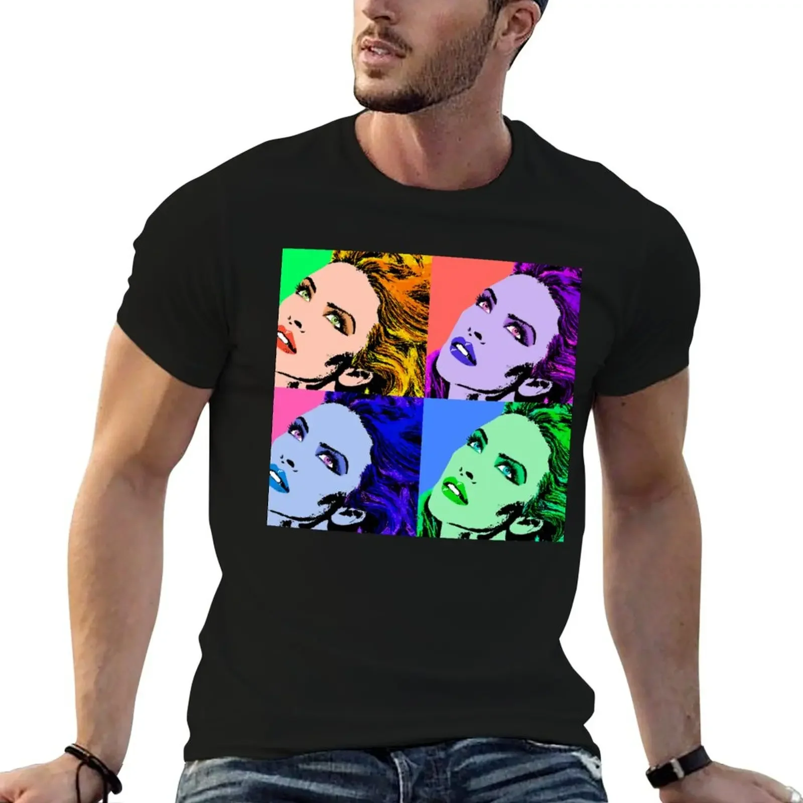 

Kylie Minogue POP Collage T-Shirt rapper graphic tees heavyweights designer shirts boys whites oversized t shirt men