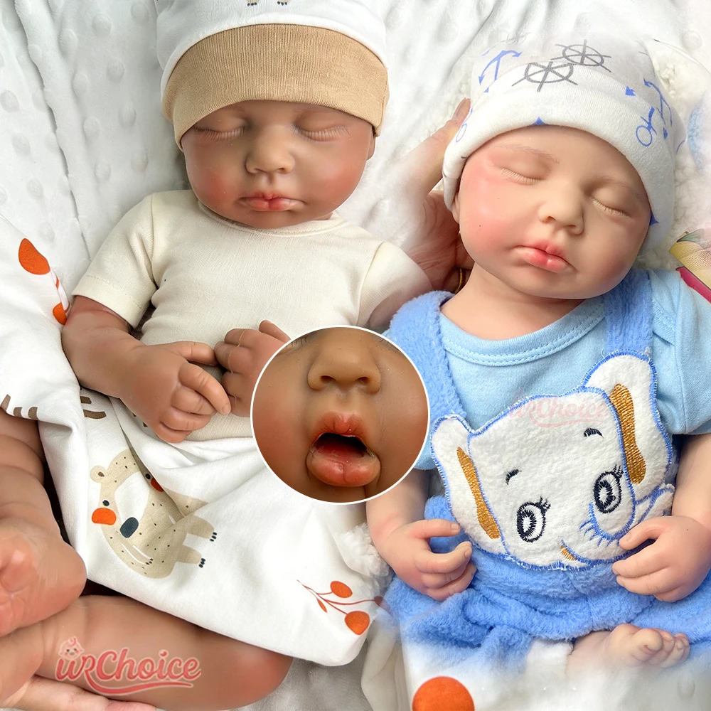 

20-дюймовая полностью силиконовая кукла-реборн (девочка/мальчик) Лулу, реалистичная, ручной работы, с открытым ртом, для пожилых людей (эмоциональная поддержка) или коллекционирования