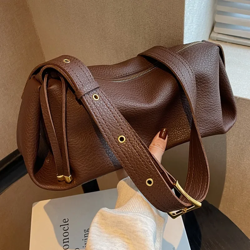 Autumn and Winter Advanced Texture Bag Women\'s Large Capacity Small Crossbody Bag Pillow Bag
