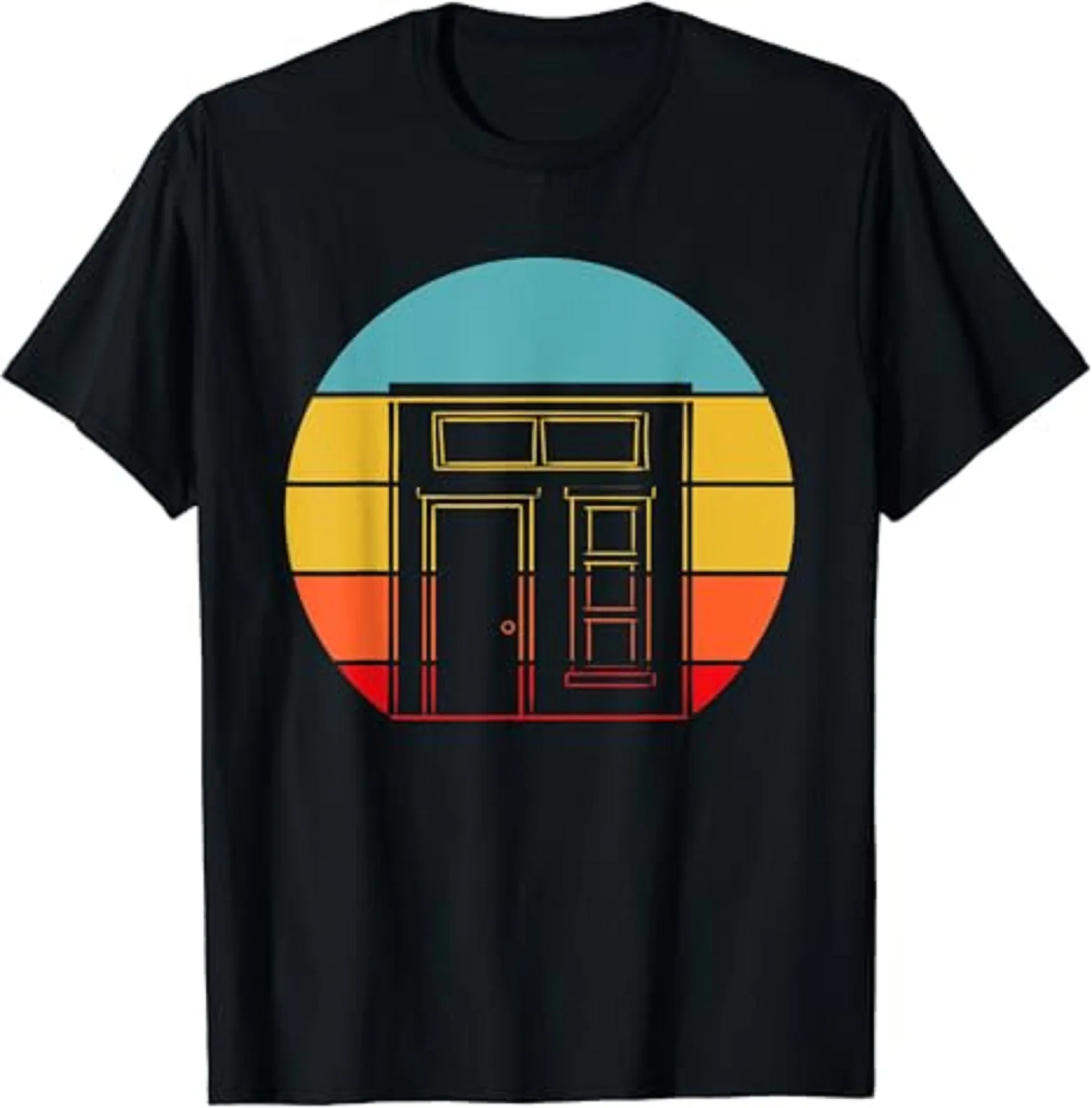 Retro Tiny House Gift Unisex T-Shirt Size S-5XL