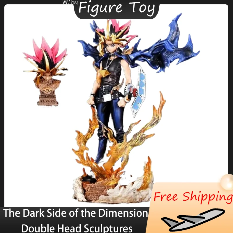 Yu-Gi-Oh! Figura de Yugi Mutou, el lado oscuro, retorno de la oscuridad, Yugi Atem Gk, adorno de escritorio, regalo de modelo coleccionable