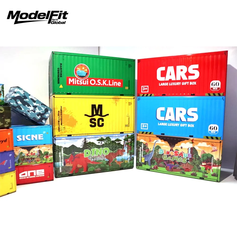 Miniature Iron Storage Box Simulated Container Model Decoration Parts For 1/10 RC Crawler Collect Small Item Desktop