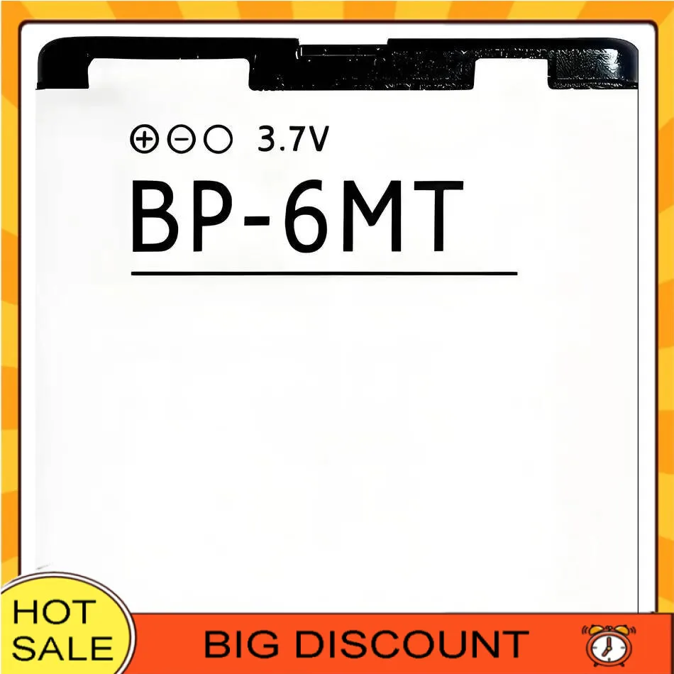 Аккумулятор мобильного телефона высокой емкости и высокой эффективности 1050 мАч BP-6MT для Nokia N81 N82 N81-8G E51 E51i 6720 6720C BP 6MT