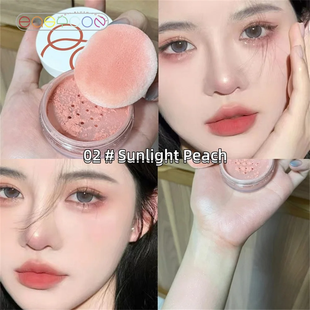 2023 Blush Makeup Palette Mineral Powder Red Rouge Lasting Natural Cream Cheek Tint Orange Peach Pink Blush Women Cosmetic