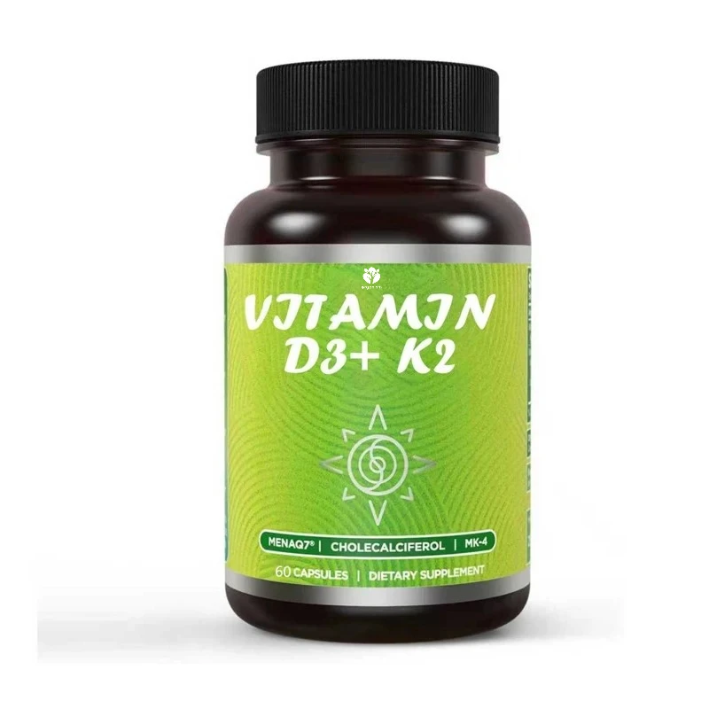 

Vitamin D3 K2, 5000IU and 200mcg, Vitamin D and patented MK7 and MK4 triple support - vegetarian, non GMO