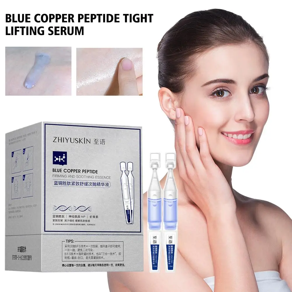 Blue Copper Peptide Tight Lifting Serum Astaxanthin Nicotinamide Care Essence Ceramide Anti-Aging Wrinkle Products Korean S K5Y2