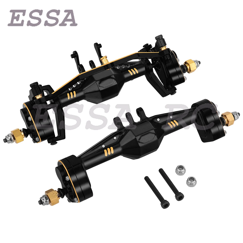 

Brass Black Coating Complete Front Rear Portal Axles with Steel Gears for 1/18 RC Crawler TRX4M TRX4-M Metal Upgrade Parts