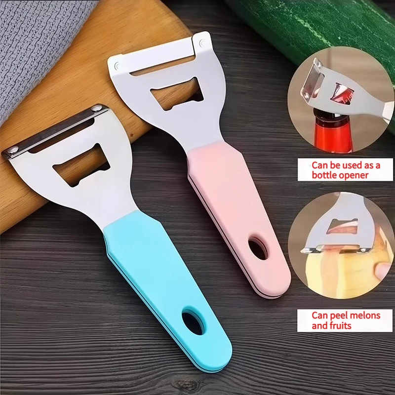 Multifunctional Stainless Steel Peeler Kitchen Vegetable Fruit Potato Peeler Sharp Blade Kitchen Gadget with PP Handle