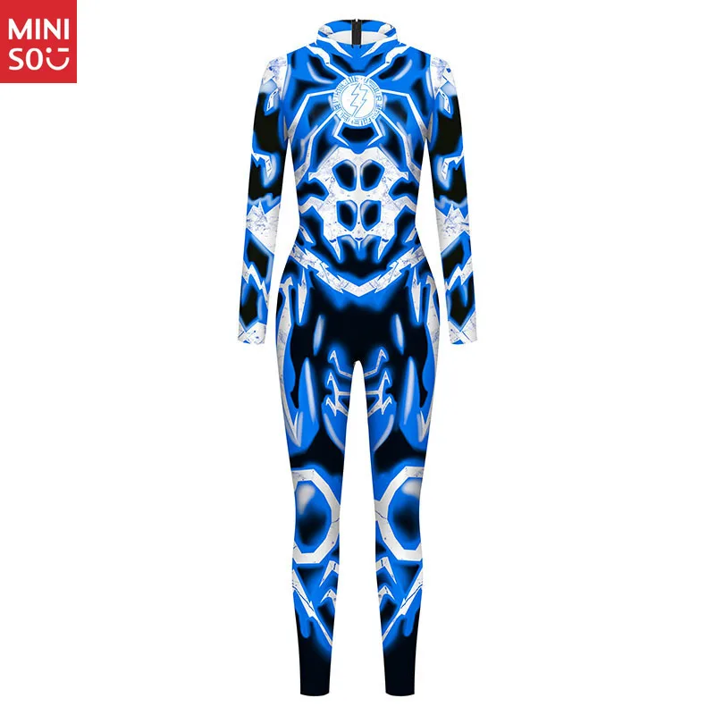 بدلة مينيسو الخيال العلمي |   طباعة عظمة البرق الأزرق والأبيض، زي تنكري #5