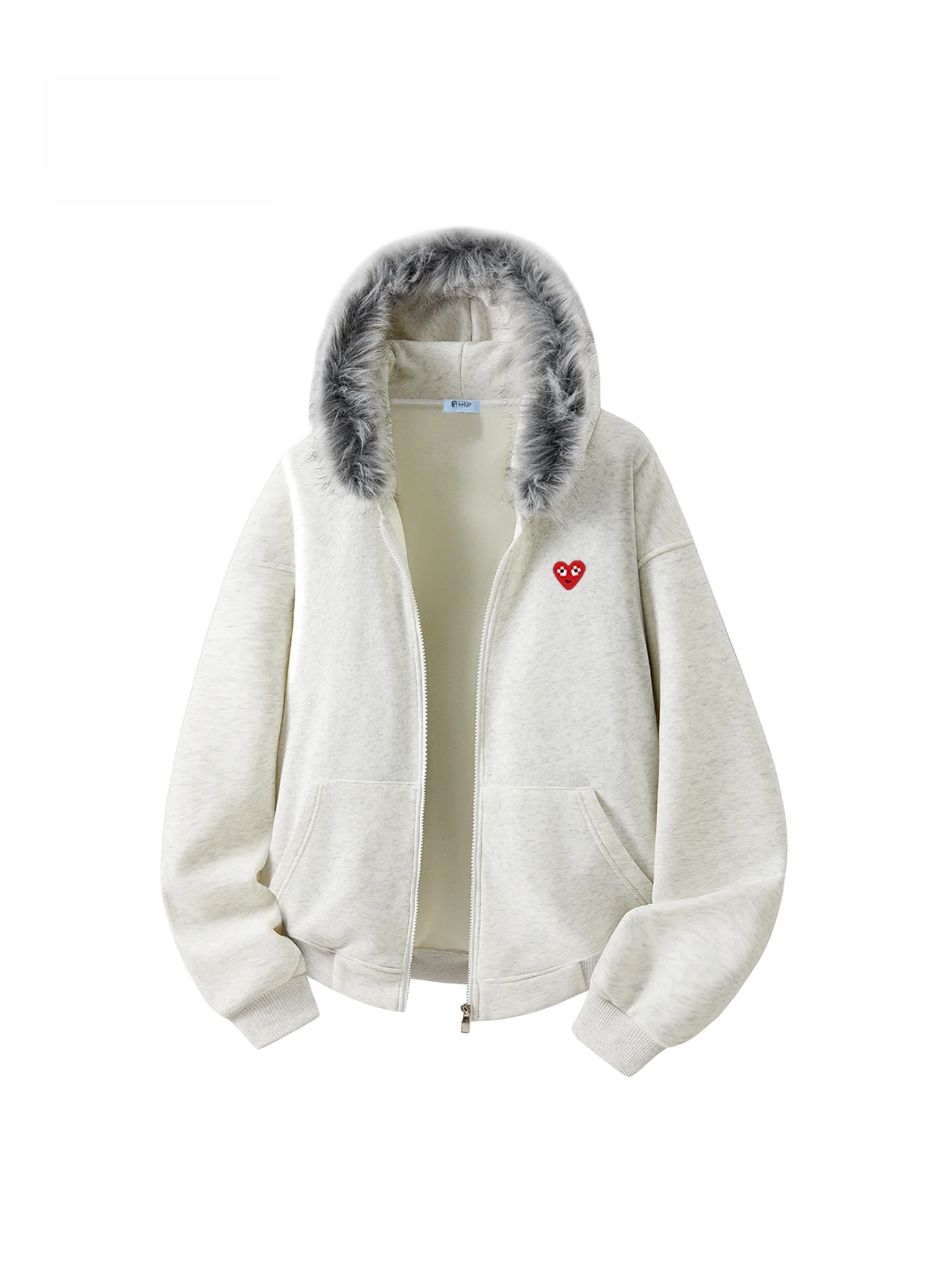 

Play Hei American Sle Vintage Hooded Jaet with Fur Collar ex Autumn New Arrival Casual Comfortable Breathable Sweat...