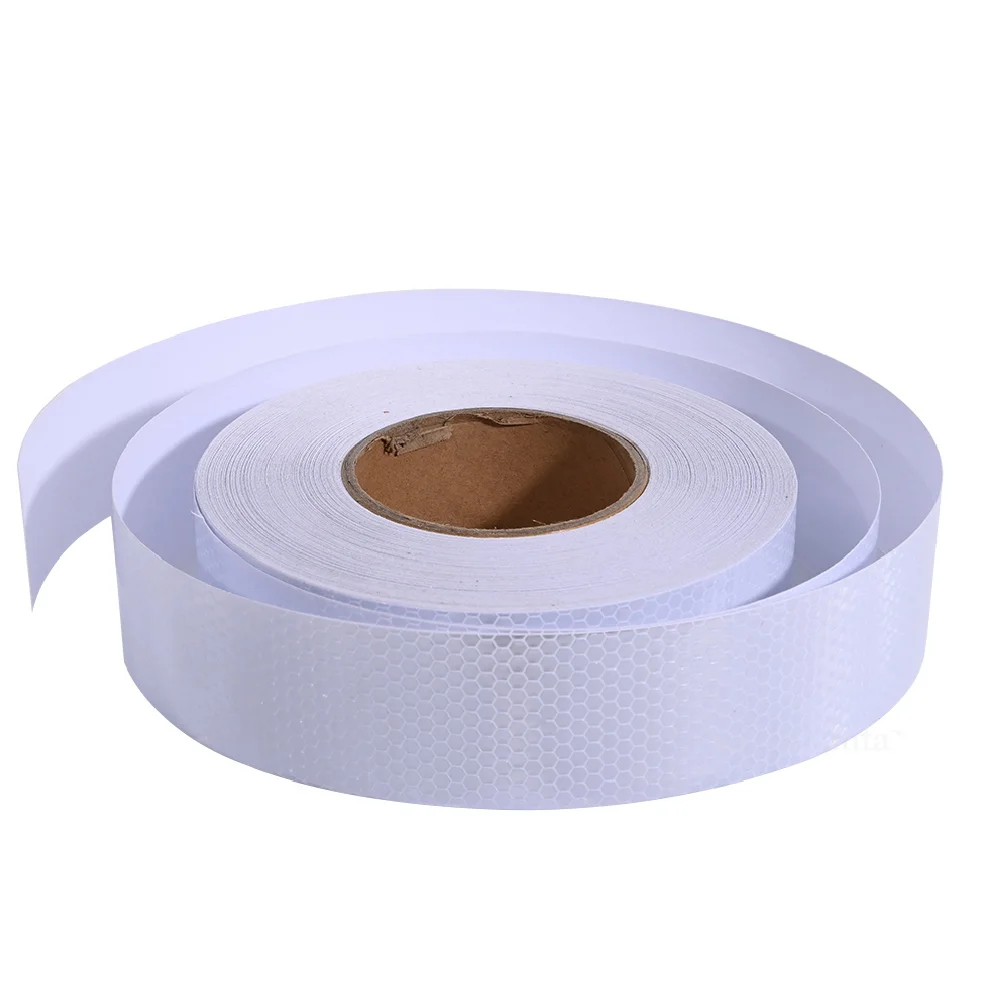 5cm*50m Reflective Material Tape White Red Orange Yellow Waterproof Reflectors Adhesive Road Safety Warning Strips For Car Truck