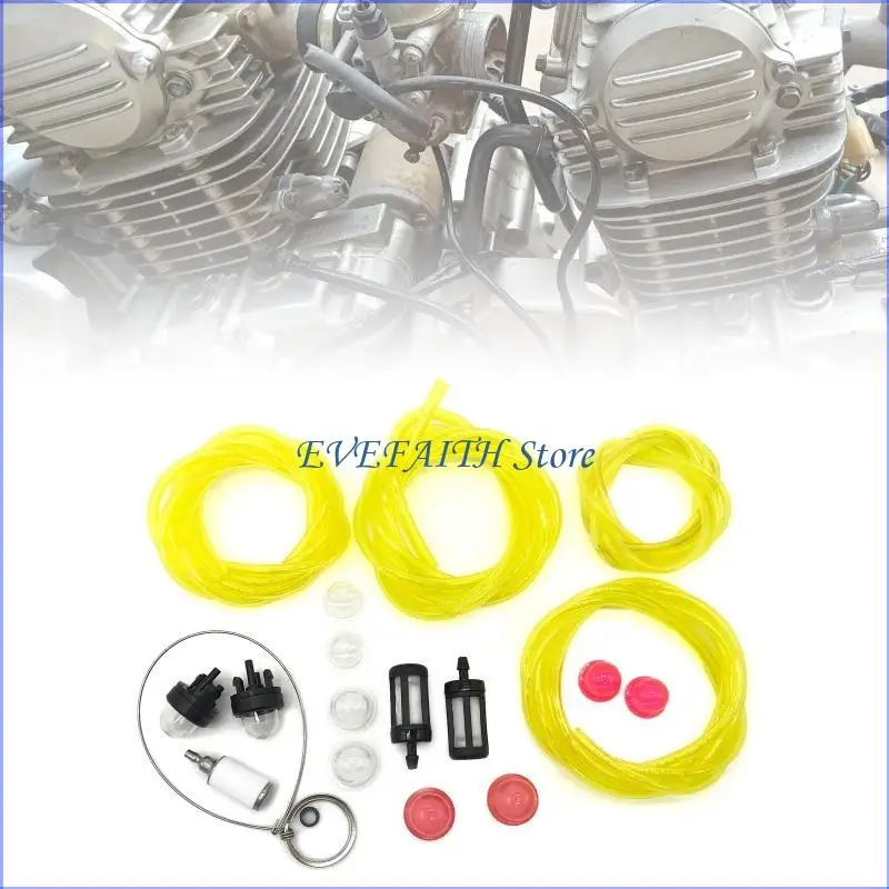 124B Linia filtra paliwa Starter Wąż Zestaw żarówki chwastów Zjazdowy TRIMMER DLA PAIISAWS Blowery ciśnieniowe AC04122