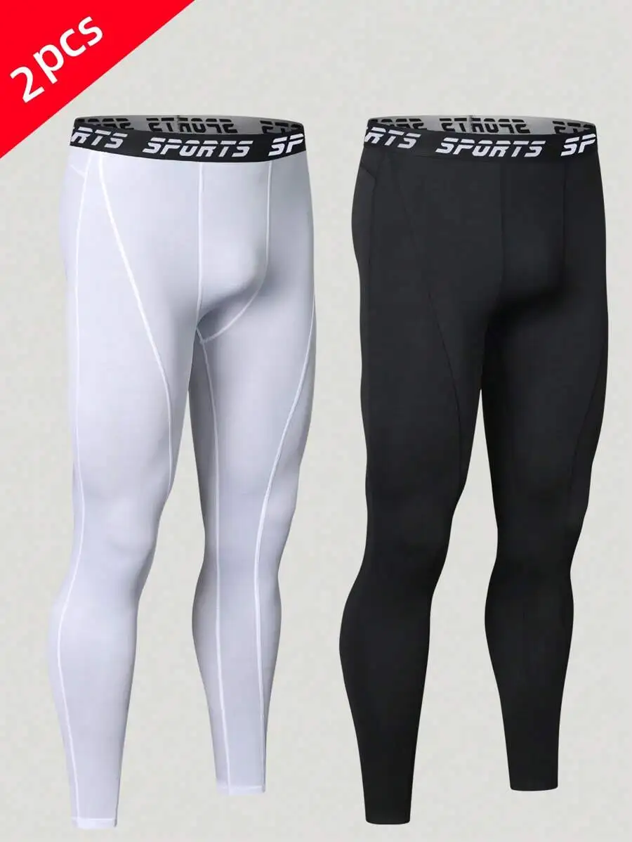 

Mens Quick-Dry Compression Tights For Running And Workout, Moisture Wicking Stretchy Athletic Leggings