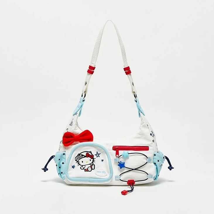 

Sanrio Family Sports Style Underarm Bag Decorative Bag Cute Life Portable Daily Good Things Bag