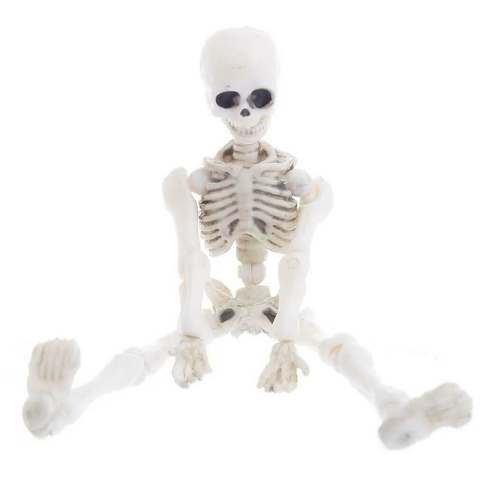 Nuevo Mini figura de juguete móvil Mr. Bones, divertido y bonito esqueleto, regalo, calavera, cuerpo completo