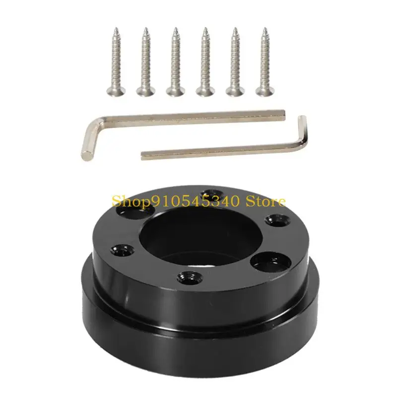 U2JA 70mm Steering Wheel Adapter Plate Game Modification Part for G29 G920 G923 Steering Wheel Adapter Spacer with Screws