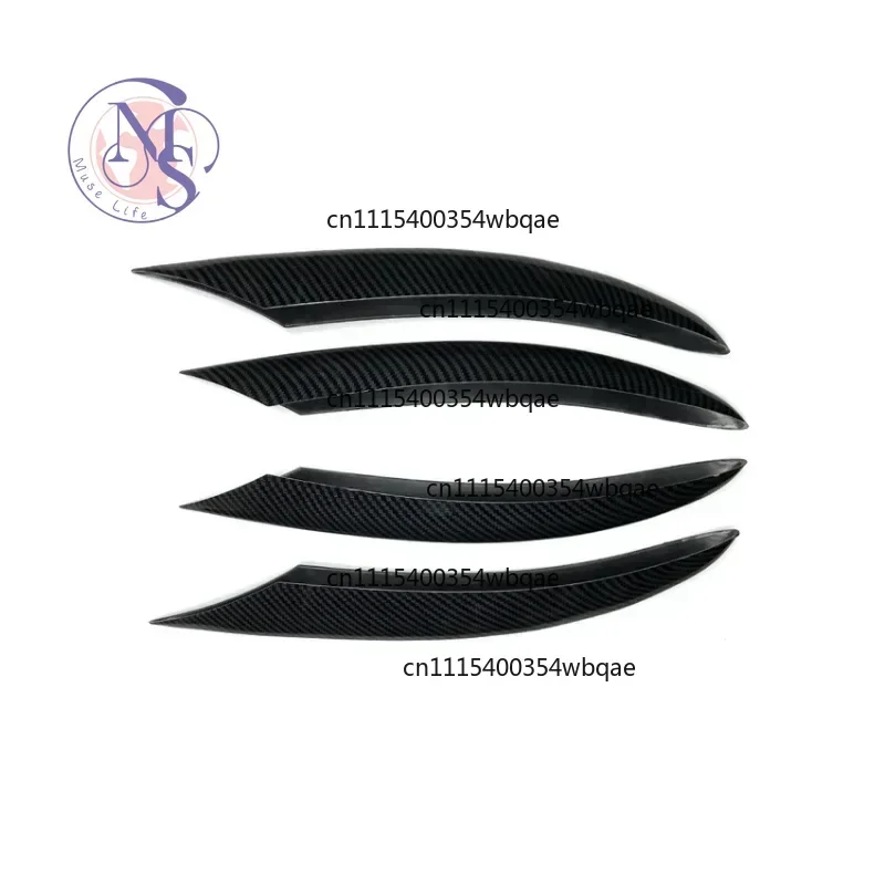 ZOCI-FOR-4Pcs Front Bumper Fog Lamp Decor Trim Cover For W205 C-Class C200 C260 Sport 2019-2021 Auto Exterior Styling Parts