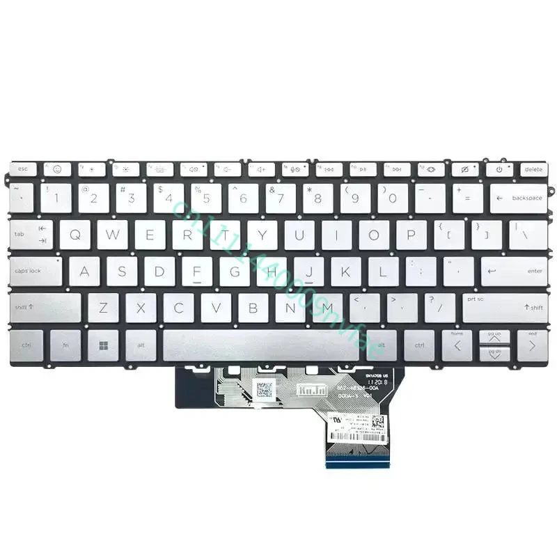 US for HP Envy x360 2in1 13-BF 16-AC TPN-161 TPN-174 Laptop Keyboard Backlit Silver