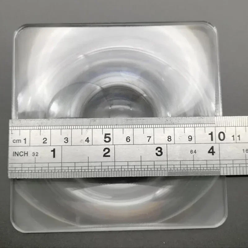 104x104mm Optical Acrylic Plastic Fresnel Lens Focal Length 50mm 55mm Magnifier Advertising Lights Traffic Lights Projectors