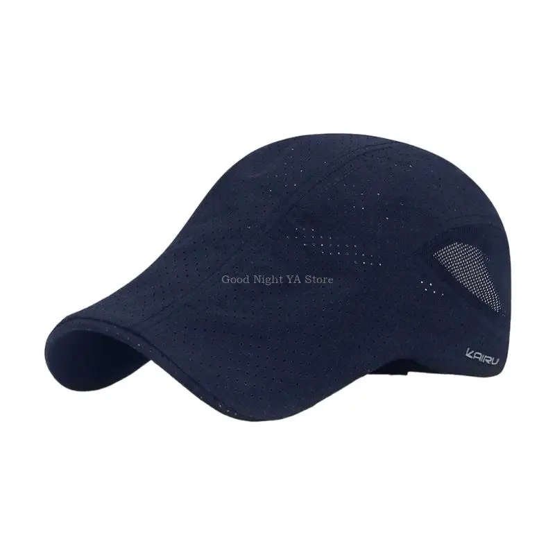  Breathable Travel Cap with Rear Strap Adjustment, Mesh Shade Coverage, and Mesh Side Section for Summer Travel Days