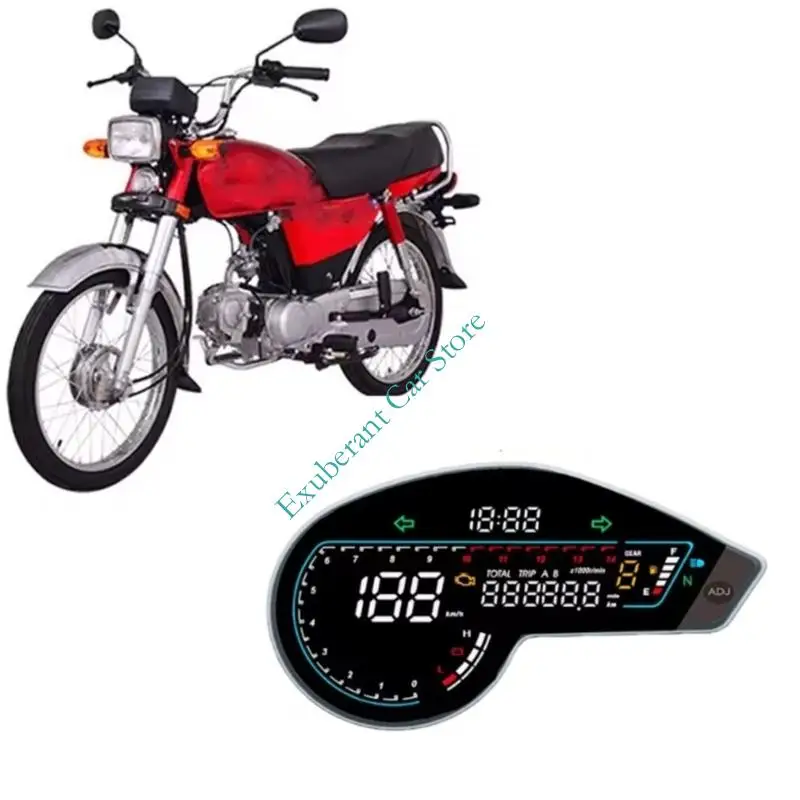 Waterproof Accurate Motorcycle Digital Speedometer With LCD Display 99999Km Odometer Suitable For NXR150 NXR125 MRX125