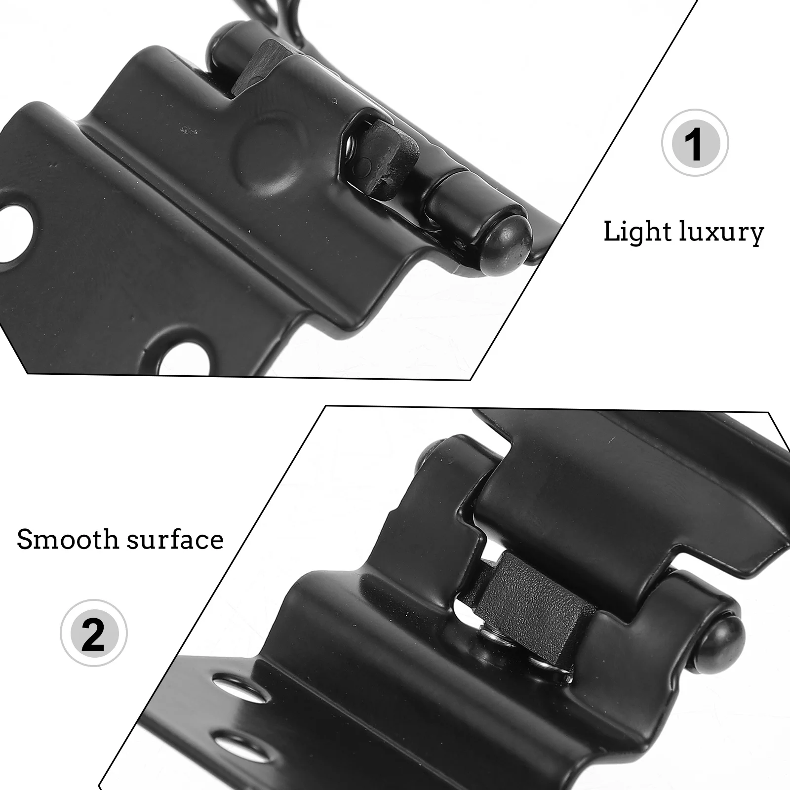 

10Pcs Cabinet Hinges Premium Iron Material Anti-Rust Treated Surface Stable Structure Easy Installation Multiple Uses
