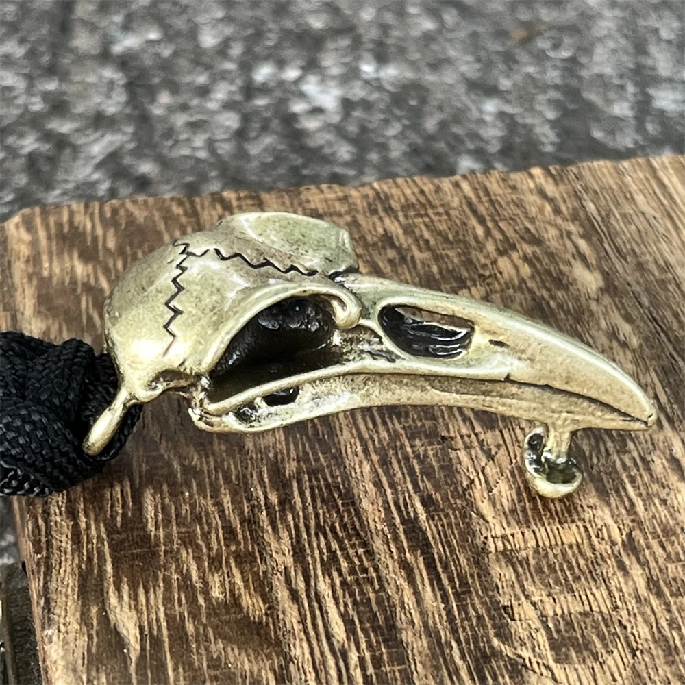 Norse Mythology Gothic Raven Skull Viking Runes Beads Crow Skeleton Mens Bracelet Bangle Paracord Amulet Jewelry