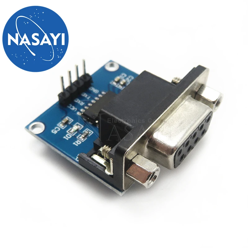 1 шт./лот MAX3232 RS232 в TTL модуль преобразователя последовательного порта DB9 разъем MAX232 в наличии