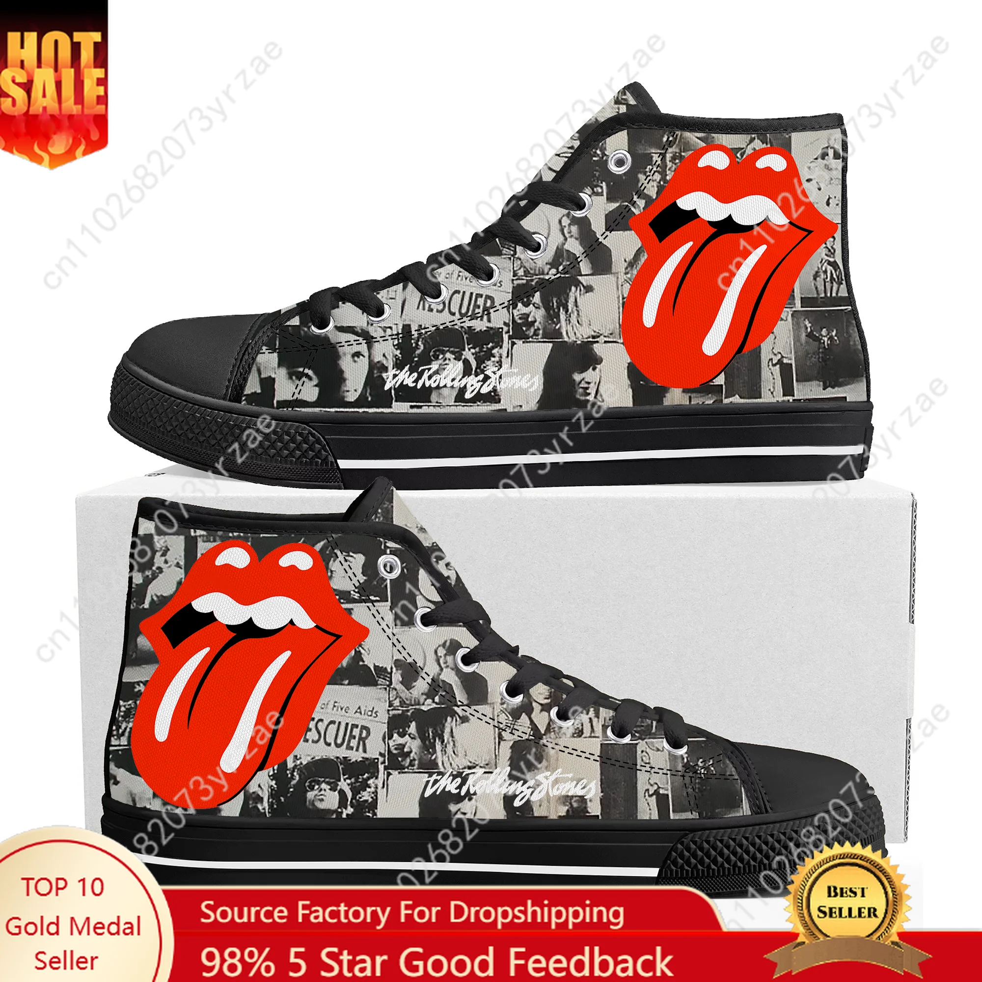 

High Top Sneakers Mens Womes Teenager High Quality Trend Canvas Sneaker Personalized Fashion Built Casual Couple Custom Shoes