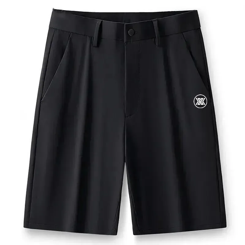 

Men's Golf Wear Shorts Summer ics silk Middle Pants Elasticity Five Split Pants Korean Man Golf Casual Sport Pant Clothing 골프웨어