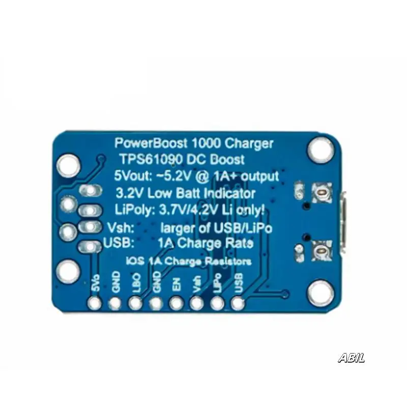 

2465 точечный перезаряжаемый модуль 5 В Lipo USB Boost 1A зарядное устройство Powerboost 1000 портативное зарядное решение для электроники
