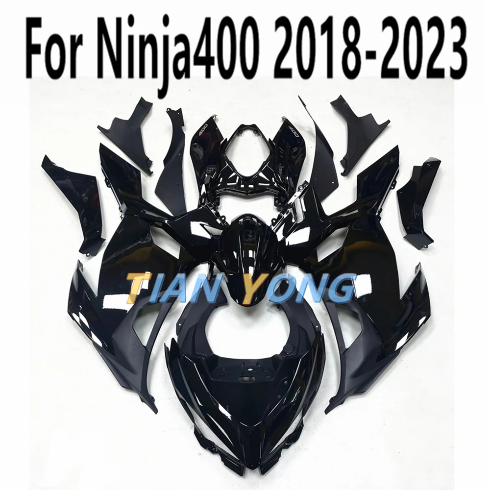 

Fit Ninja 400 Full Fairing Kit For Ninja400 2018-2019-2021-2022-2023 Bodywork Cowling Full Glossy Black High Quality